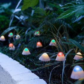 Solar Mushroom Lights Outdoor Decoration Light 10 LED Lights Stake Light Yard Patio Lawn Garden Festival Light