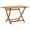 Folding Patio Table 47.2"x27.6"x29.5" Solid Wood Acacia