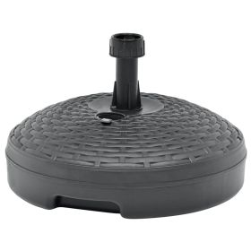 Umbrella Base Sand/Water Filled 5.3 gal Anthracite Plastic Rattan