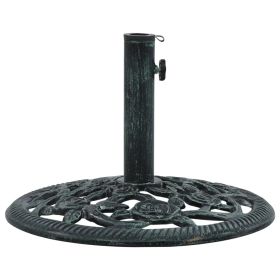 Umbrella Base Green 19.8 lbs 15.7" Cast Iron