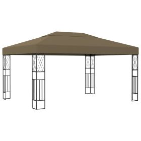 Gazebo 118.1"x157.5" Taupe Fabric