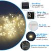 Solar Umbrella Lights Outdoor Parasol String Light 8 Lighting Mode Waterproof 104 LED 8 Bundles Warm White