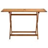 Folding Patio Table 47.2"x27.6"x29.5" Solid Wood Acacia