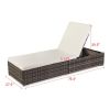 Outdoor Leisure Rattan Furniture Pool Bed / Chaise (Single Sheet)