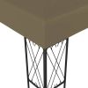 Gazebo 118.1"x157.5" Taupe Fabric