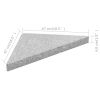 Umbrella Weight Plate Granite 33.1 lb Triangular Gray