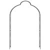 Garden Arch Black 59.1"x13.4"x94.5" Iron