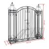 Ornamental Garden Gate Wrought Iron 4'x8"x4' 5"