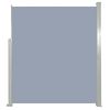 Patio Retractable Side Awning 63"x118" Gray