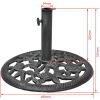 Umbrella Base Cast Iron 26.5 lb 19"