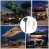 Solar Umbrella Lights Outdoor Parasol String Light 8 Lighting Mode Waterproof 104 LED 8 Bundles Warm White