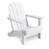 Folding Adirondack Chair Outdoor; Poly Lumber Weather Resistant Patio Chairs for Garden; Deck; Backyard; Lawn Furniture; Easy Maintenance & Classic Ad