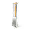 42; 000 BTU Stainless Steel Pyramid Patio Heater With Wheels