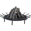 Fire Grate Log Grate Wrought Iron Fire Pit Round Spider Wagon Wheel Carbon frame