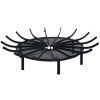 Fire Grate Log Grate Wrought Iron Fire Pit Round Spider Wagon Wheel Carbon frame