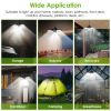 Solar Pendant Lights IP65 Waterproof Shed Light 120Â¬âˆž Adjustable Garage Light with 3 Timing Modes 4 Brightness Levels