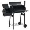 Outdoor BBQ Grill Charcoal Barbecue Pit Patio Backyard Meat Cooker Smoker