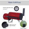 Outdoor BBQ Grill Charcoal Barbecue Pit Patio Backyard Meat Cooker Smoker