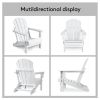 Folding Adirondack Chair Outdoor; Poly Lumber Weather Resistant Patio Chairs for Garden; Deck; Backyard; Lawn Furniture; Easy Maintenance & Classic Ad