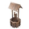 Outdoor wooden wishing well-with bucket