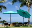 SR Patio Outdoor Market Umbrella with Aluminum Auto Tilt and Crank