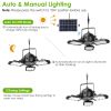 Solar Pendant Lights IP65 Waterproof Shed Light 120Â¬âˆž Adjustable Garage Light with 3 Timing Modes 4 Brightness Levels