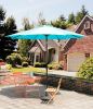 SR Patio Outdoor Market Umbrella with Aluminum Auto Tilt and Crank