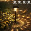 Itopfox 6PCS Solar Pathway Lights - 2 Modes Solar Landscape Lights W/ IP65 Waterproof, Solar Powered Outdoor Path Lights for Walkway/Yard/Backyard/Law