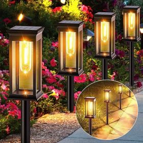 4pcs Solar Pathway Lights Outdoor, Solar Garden Lights Outdoor (Number of Lights: 4PCS)