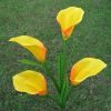 LED Calla Lily Flower Stake Light Solar Energy Rechargeable for Outdoor Garden Patio