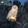 Solar Owl Garden Light Owl Solar Lamp Parrot Lawn Light Solar Lights Outdoor Solar Light Animal Pixie Lawn Lamp Waterproof Decor