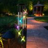 Solar Wind Chime Lights Butterfly Lamp 7 Color Changing String Lights