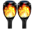 Outdoor Solar Lights;  Water-Resistant Flickering Flames Torch Light;  Landscape Decoration Lighting