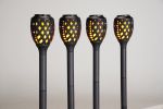 Outdoor Solar Lights;  Water-Resistant Flickering Flames Torch Light;  Landscape Decoration Lighting